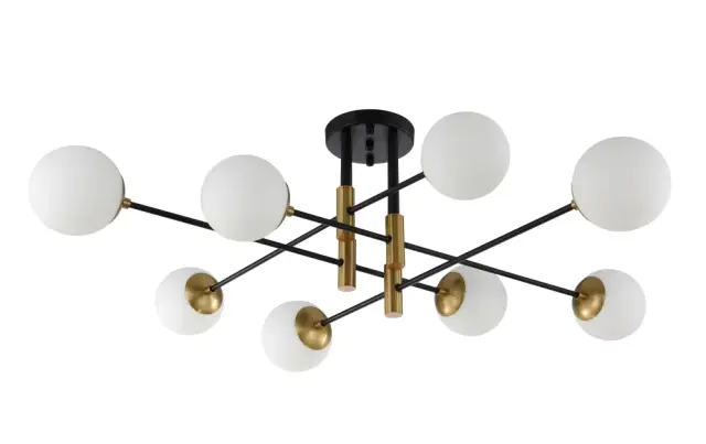 Люстра Crystal Lux FIDEL PL8 BLACK — черный