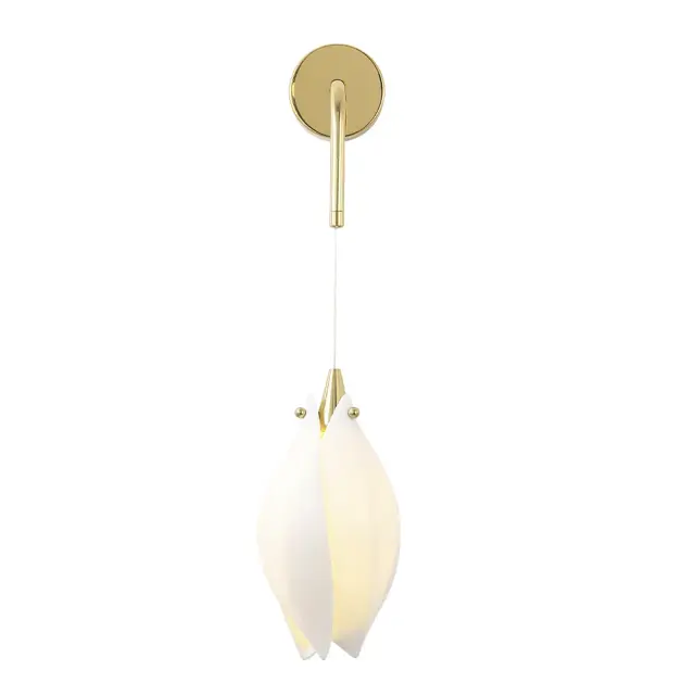 Бра Crystal Lux FLOWERS AP1 — золотой, ракурс 2