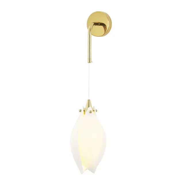 Бра Crystal Lux FLOWERS AP1 — золотой, ракурс 3