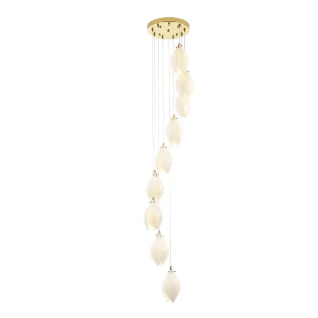 Светильник Crystal Lux FLOWERS SP9 — золотой, ракурс 2