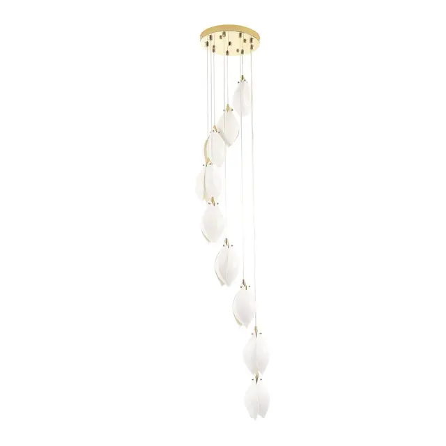 Светильник Crystal Lux FLOWERS SP9 — золотой, ракурс 3