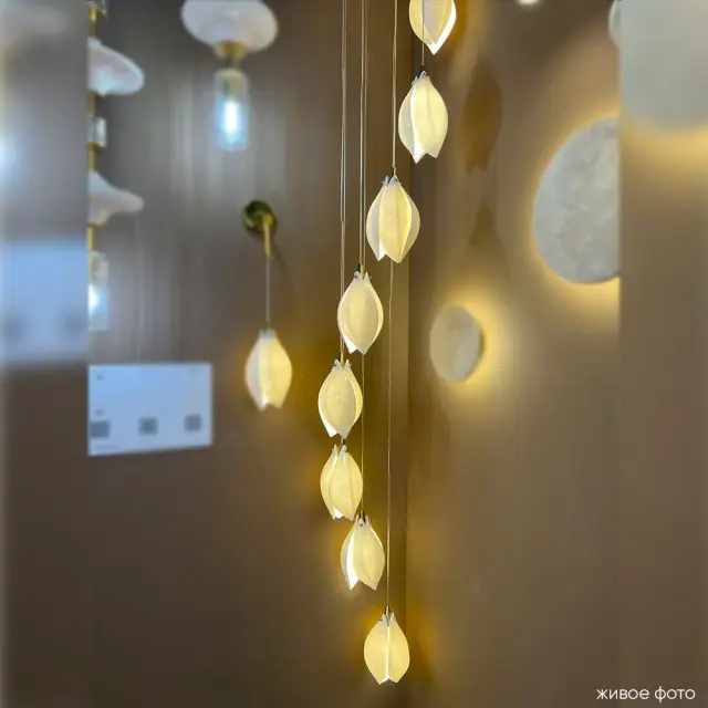 Светильник Crystal Lux FLOWERS SP9 — золотой, ракурс 6