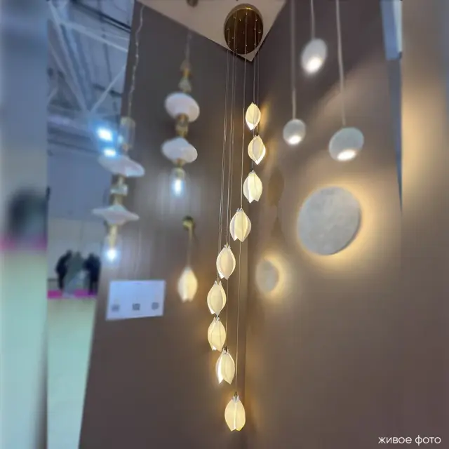 Светильник Crystal Lux FLOWERS SP9 — золотой, ракурс 7