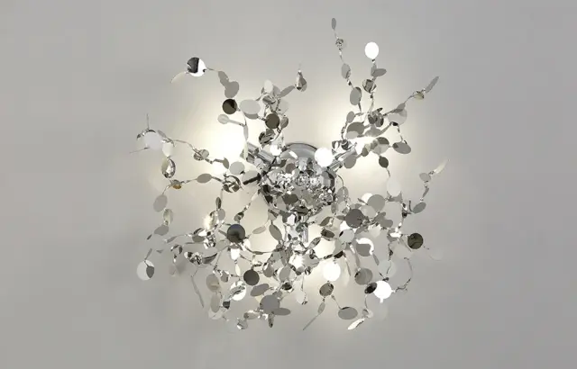 Бра Crystal Lux GARDEN AP-PL3 D400 CHROME — хром, ракурс 4