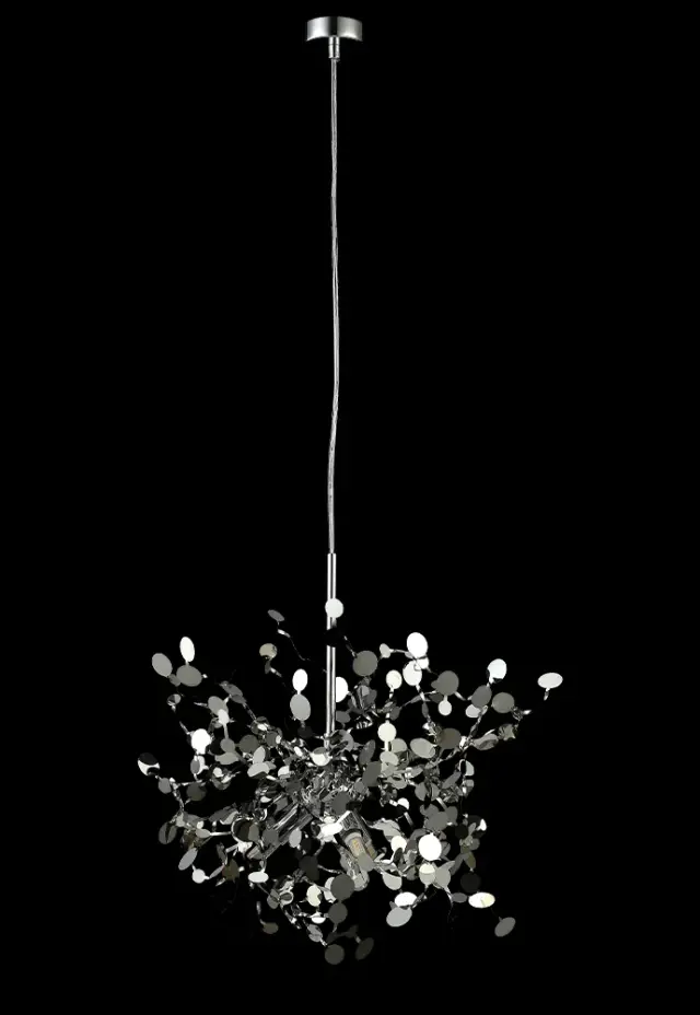 Люстра Crystal Lux GARDEN SP3 D400 CHROME — хром, ракурс 4