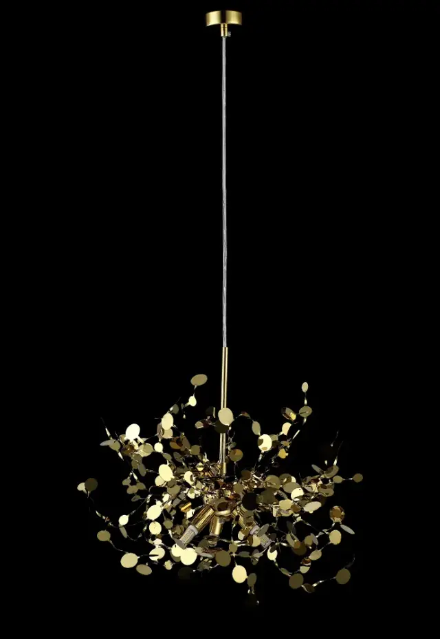 Люстра Crystal Lux GARDEN SP3 D400 GOLD — золотой, ракурс 3