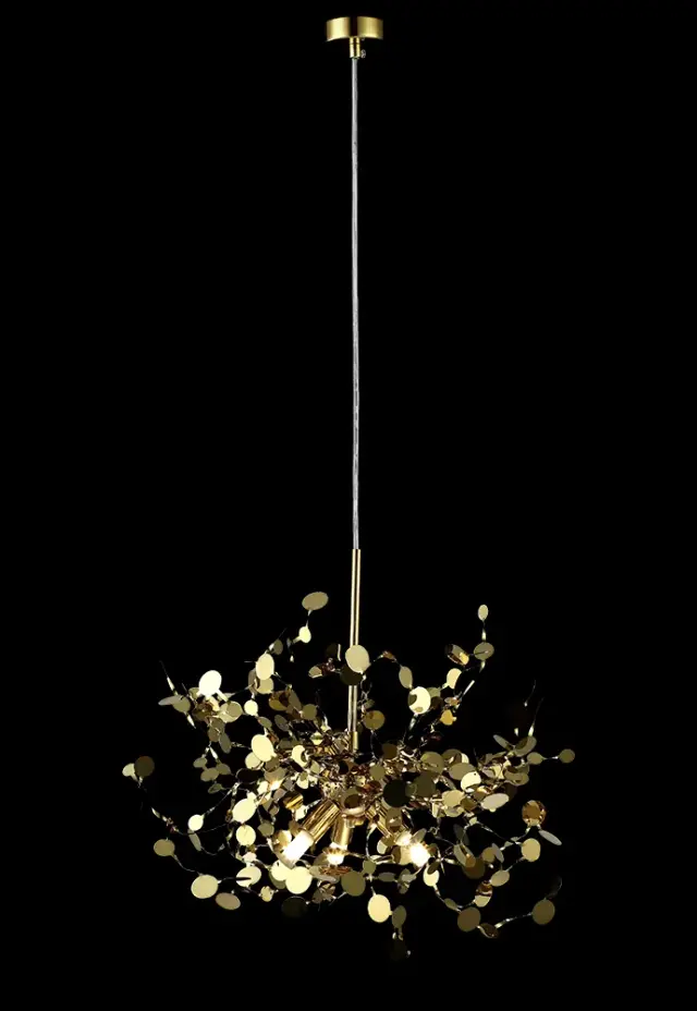 Люстра Crystal Lux GARDEN SP3 D400 GOLD — золотой, ракурс 4