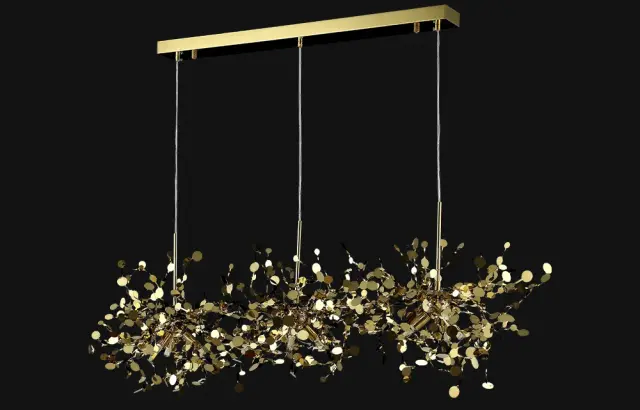 Светильник Crystal Lux GARDEN SP3х3 L1200 GOLD — золотой, ракурс 3