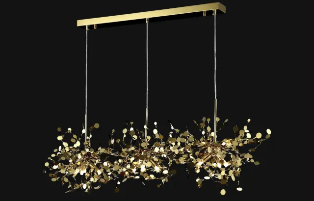 Светильник Crystal Lux GARDEN SP3х3 L1200 GOLD — золотой, ракурс 4