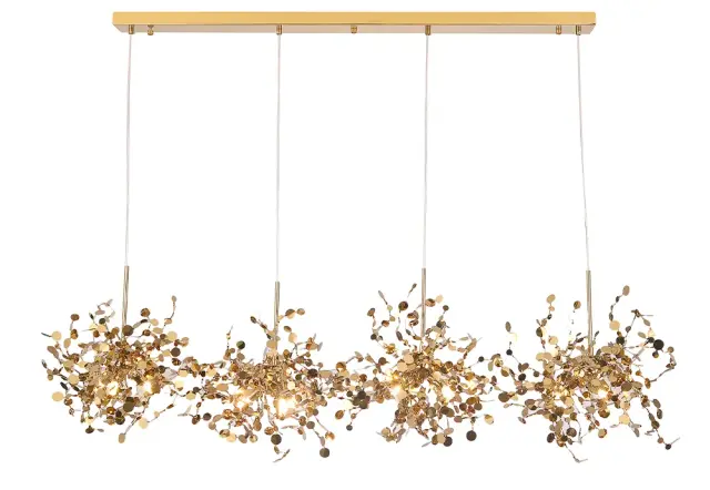Светильник Crystal Lux GARDEN SP3х4 L1600 GOLD — золотой, ракурс 2