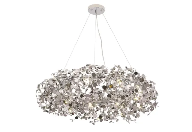 Люстра Crystal Lux GARDEN SP9 D800 CHROME — хром, ракурс 2