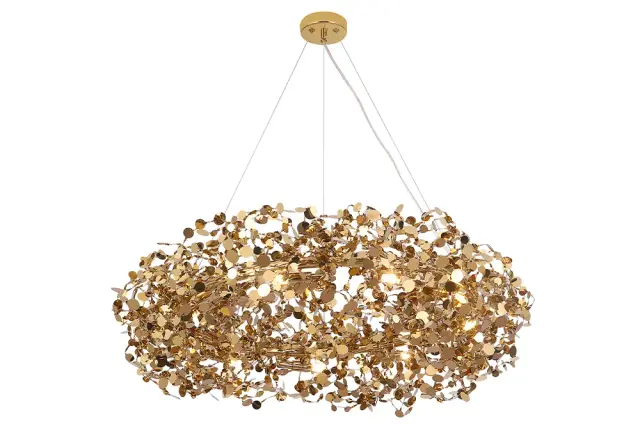 Люстра Crystal Lux GARDEN SP9 D800 GOLD — золотой, ракурс 2