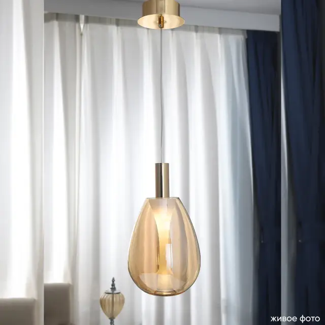 Светильник Crystal Lux GAUDI SP4W LED AMBER — золотой, ракурс 5