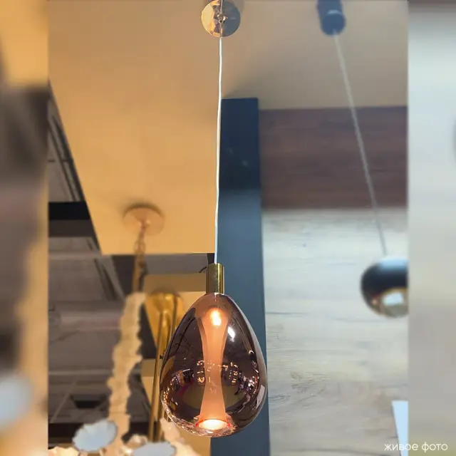 Светильник Crystal Lux GAUDI SP4W LED COPPER — золотой, ракурс 6