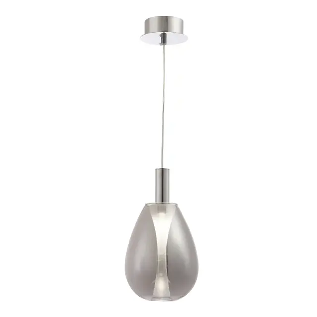 Светильник Crystal Lux GAUDI SP4W LED SMOKE — хром, ракурс 2