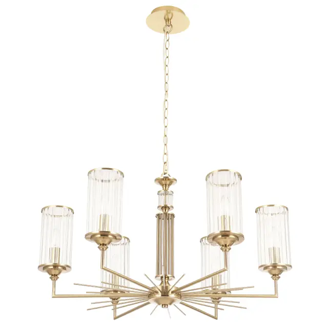 Люстра Crystal Lux GLORIA SP6 BRASS — латунь, ракурс 5