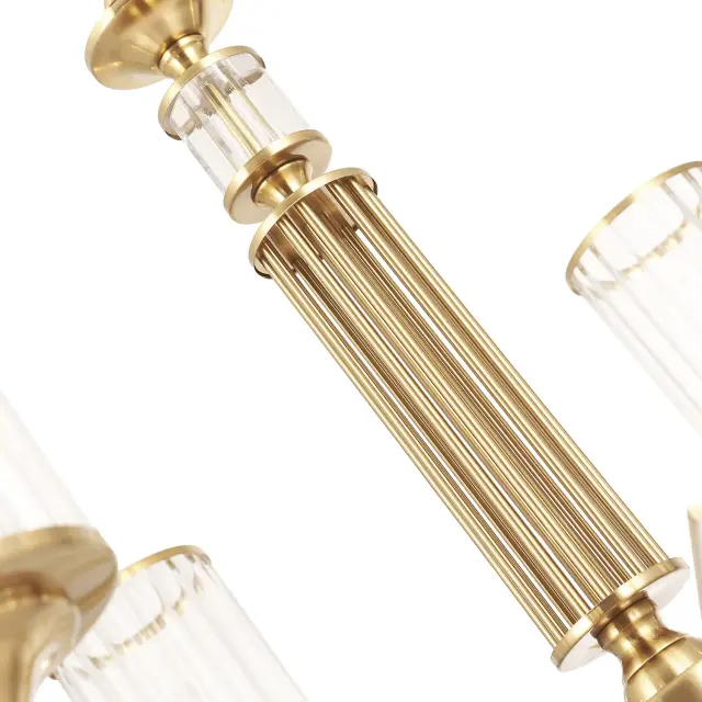 Люстра Crystal Lux GLORIA SP6 BRASS — латунь, ракурс 6