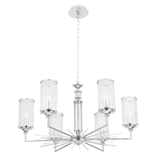 Люстра Crystal Lux GLORIA SP6 CHROME — хром, ракурс 3