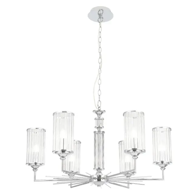 Люстра Crystal Lux GLORIA SP6 CHROME — хром, ракурс 5