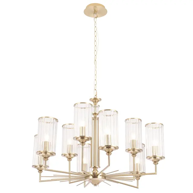 Люстра Crystal Lux GLORIA SP9 BRASS — латунь
