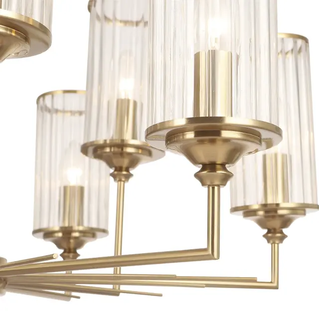 Люстра Crystal Lux GLORIA SP9 BRASS — латунь, ракурс 5