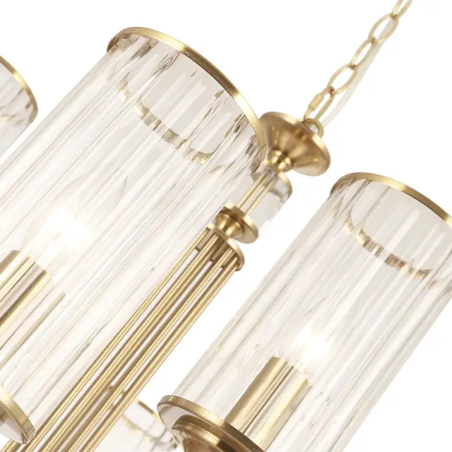 Люстра Crystal Lux GLORIA SP9 BRASS — латунь, ракурс 6