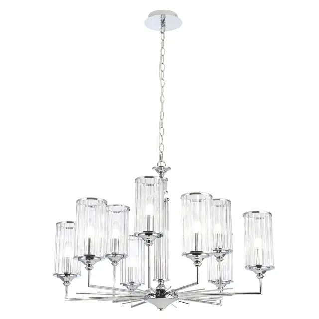 Люстра Crystal Lux GLORIA SP9 CHROME — хром, ракурс 4