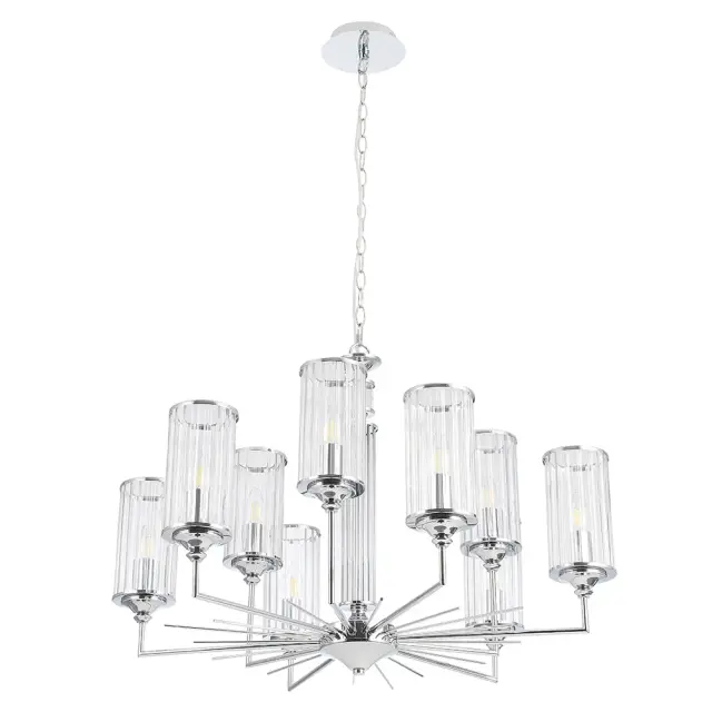 Люстра Crystal Lux GLORIA SP9 CHROME — хром, ракурс 5
