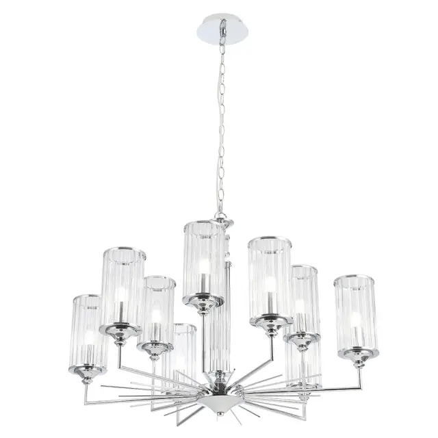 Люстра Crystal Lux GLORIA SP9 CHROME — хром, ракурс 6