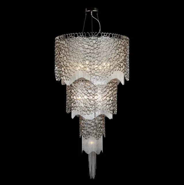 Светильник Crystal Lux HAUBERK SP-PL12+8+4 — никель