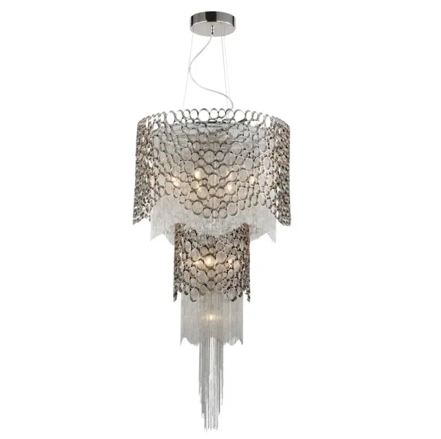 Светильник Crystal Lux HAUBERK SP-PL8+4 — никель