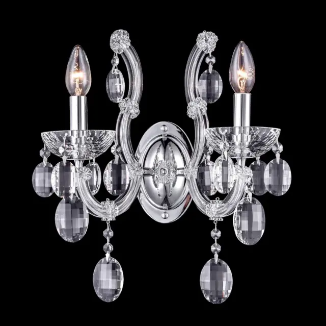 Бра Crystal Lux HOLLYWOOD AP2 CHROME — хром