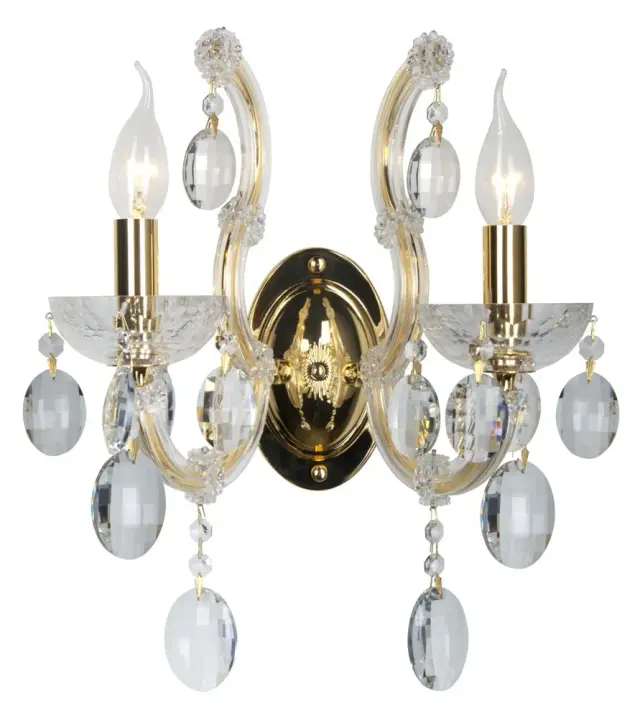 Бра Crystal Lux HOLLYWOOD AP2 GOLD — золотой