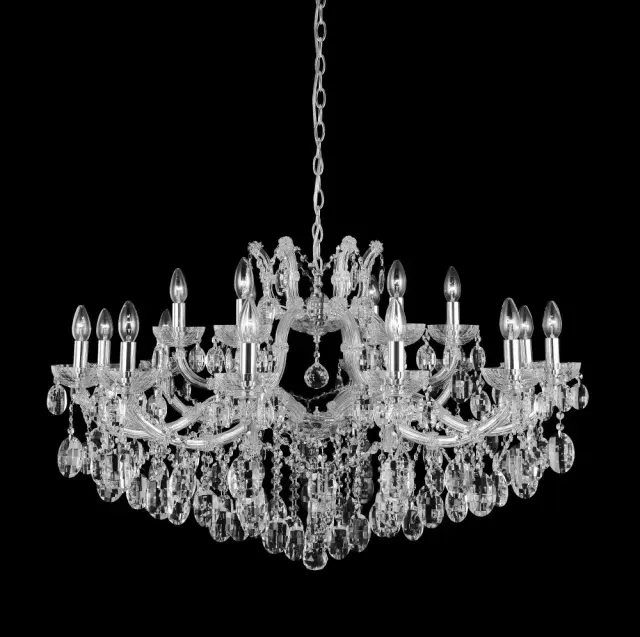 Люстра Crystal Lux HOLLYWOOD SP12+6 CHROME — хром