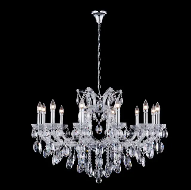 Люстра Crystal Lux HOLLYWOOD SP12 CHROME — хром