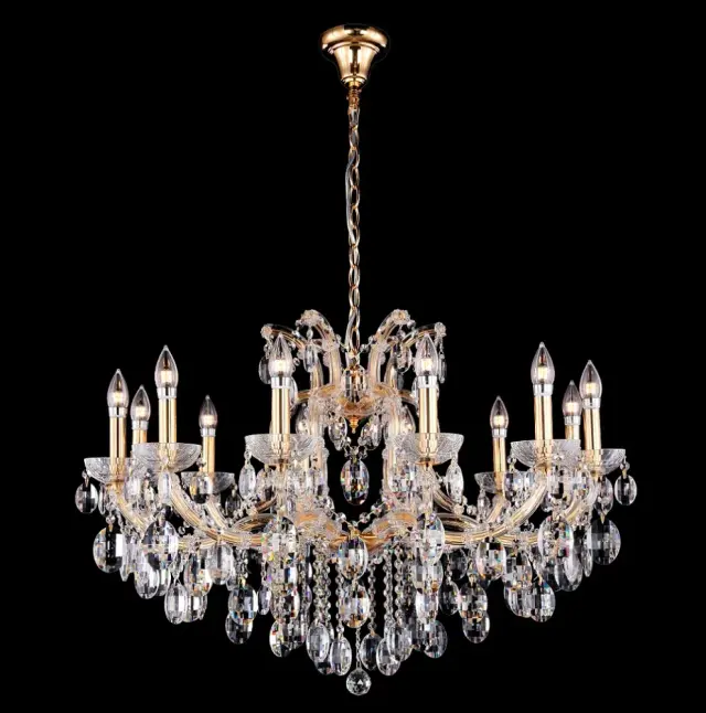 Люстра Crystal Lux HOLLYWOOD SP12 GOLD — золотой