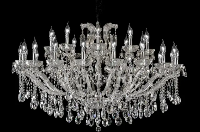 Люстра Crystal Lux HOLLYWOOD SP20+10 CHROME — хром, ракурс 3