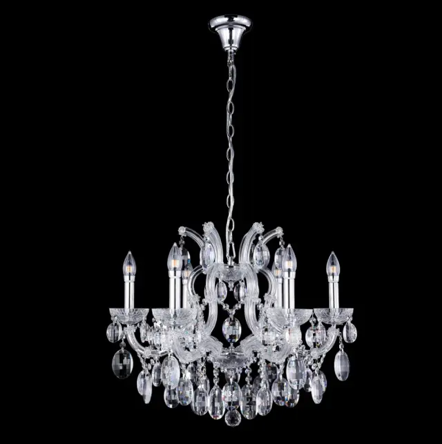 Люстра Crystal Lux HOLLYWOOD SP6 CHROME — хром