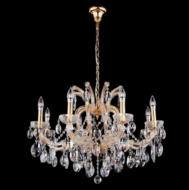 Люстра Crystal Lux HOLLYWOOD SP8 GOLD — золотой