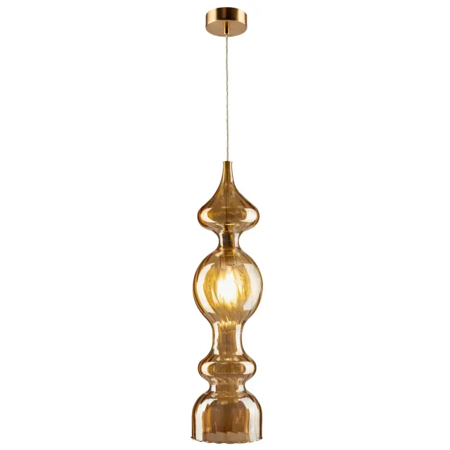 Светильник Crystal Lux IRIS SP1 A AMBER — золотой, ракурс 2