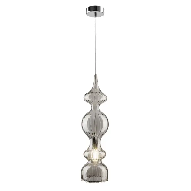 Светильник Crystal Lux IRIS SP1 A SMOKE — хром, ракурс 2