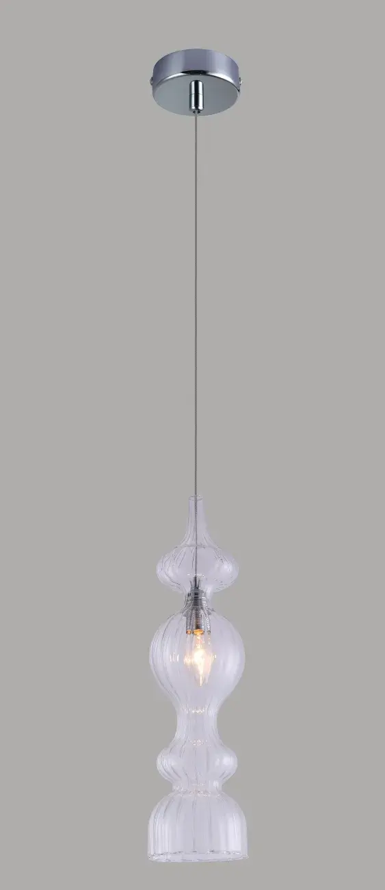 Светильник Crystal Lux IRIS SP1 A TRANSPARENT — хром, ракурс 2