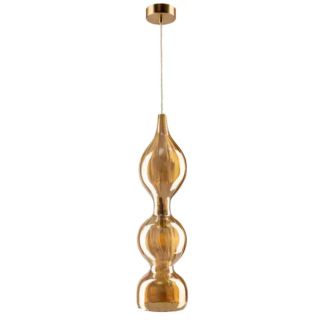 Светильник Crystal Lux IRIS SP1 B AMBER — золотой, ракурс 2