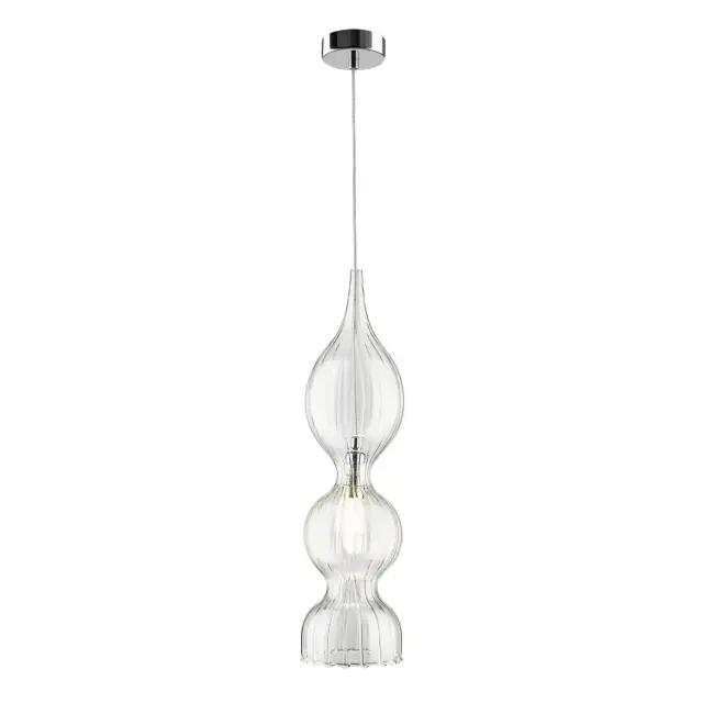 Светильник Crystal Lux IRIS SP1 B TRANSPARENT — хром, ракурс 2