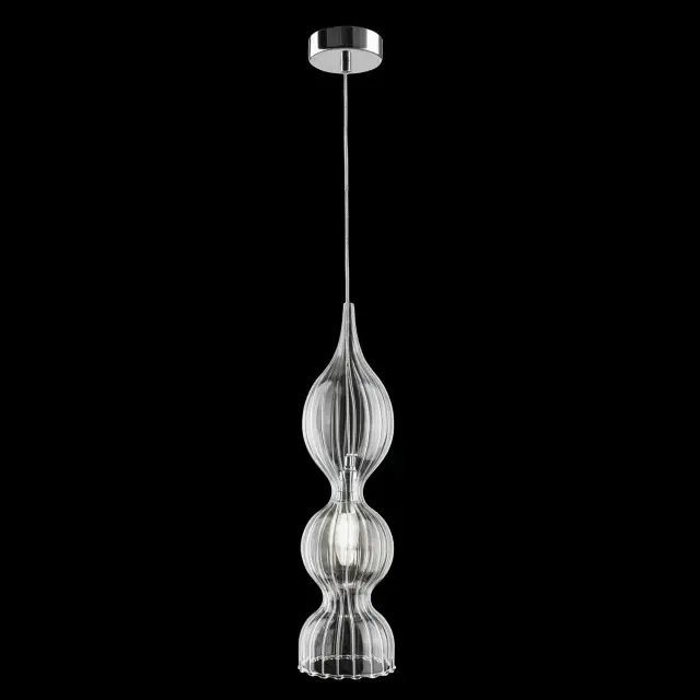 Светильник Crystal Lux IRIS SP1 B TRANSPARENT — хром, ракурс 4