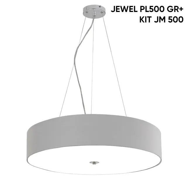 Светильник Crystal Lux JEWEL PL500 GR — хром, ракурс 2