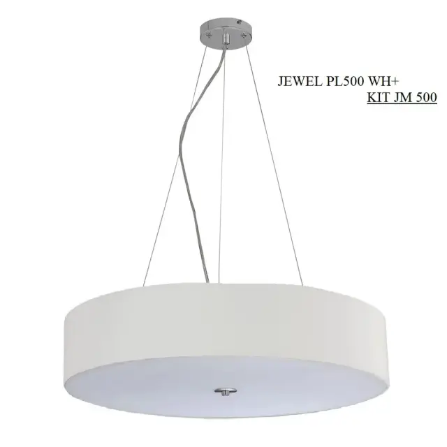 Светильник Crystal Lux JEWEL PL500 WH — хром, ракурс 2