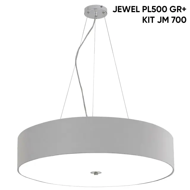 Светильник Crystal Lux JEWEL PL700 GR — хром, ракурс 2
