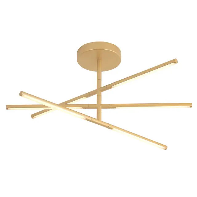 Люстра Crystal Lux LARGO PL32W D730 GOLD — золотой, ракурс 3