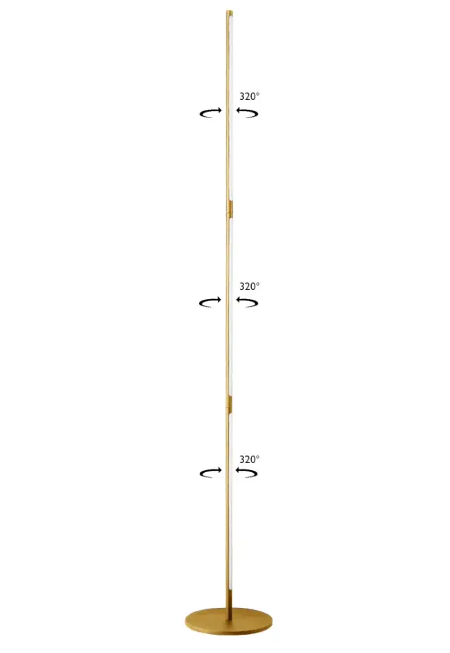Торшер Crystal Lux LARGO PT25W GOLD — золотой